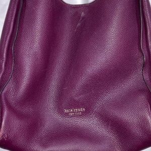 Kate Spade Purple Pebbled Leather Tote